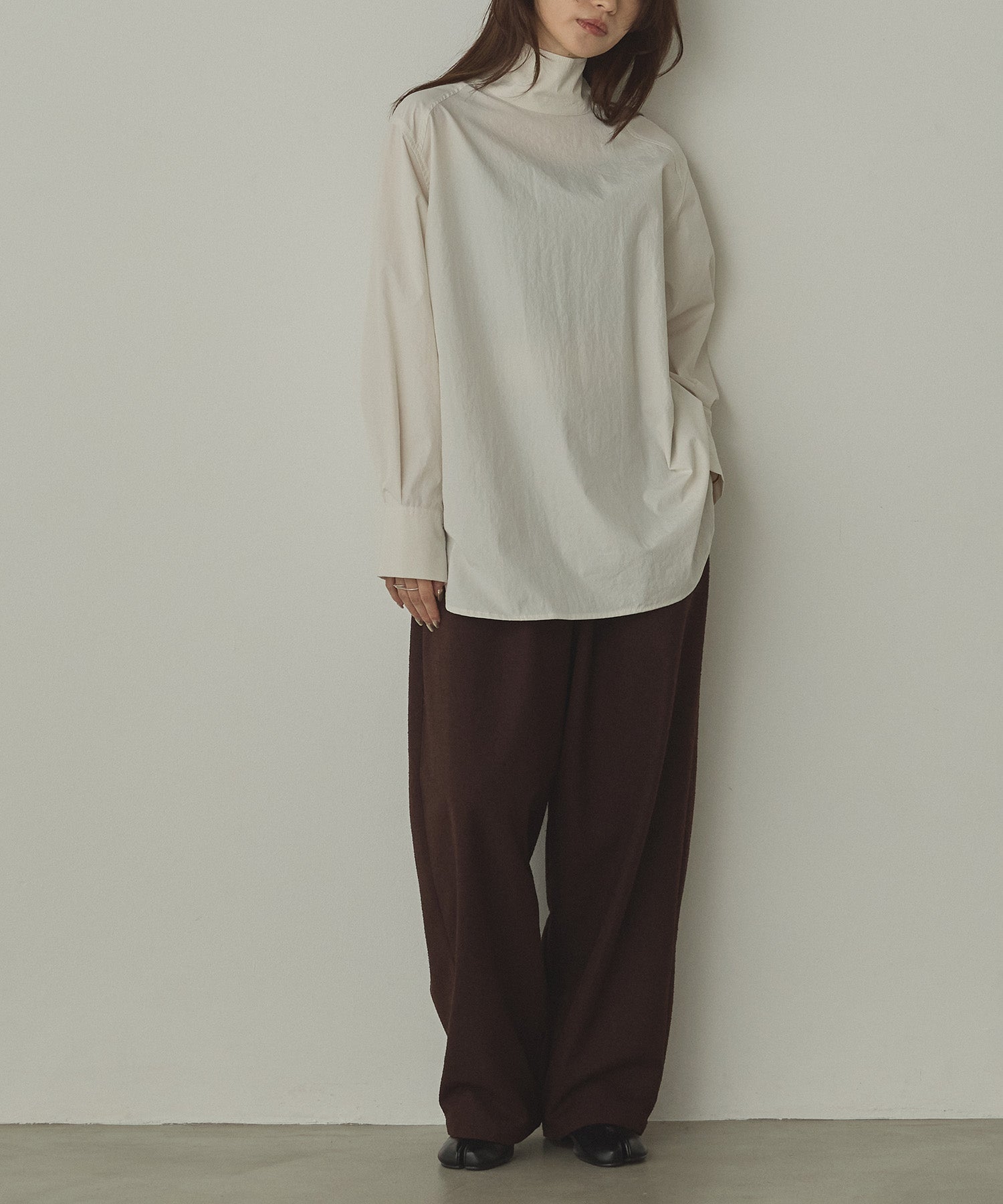 2WAY ハイネックシャツ