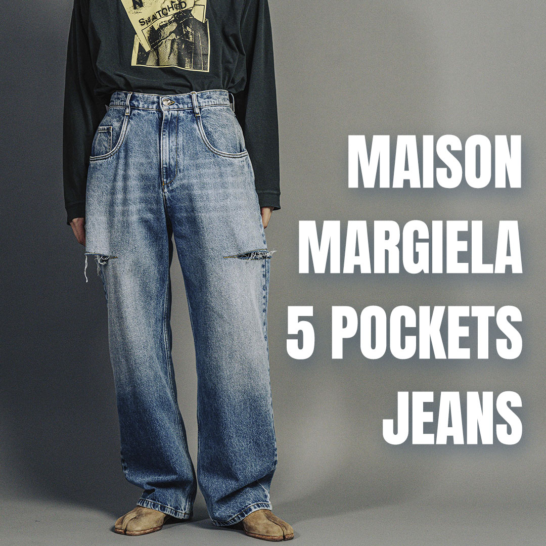 メゾンマルジェラの5ポケット カットアウト デニムパンツ | HUES 福岡