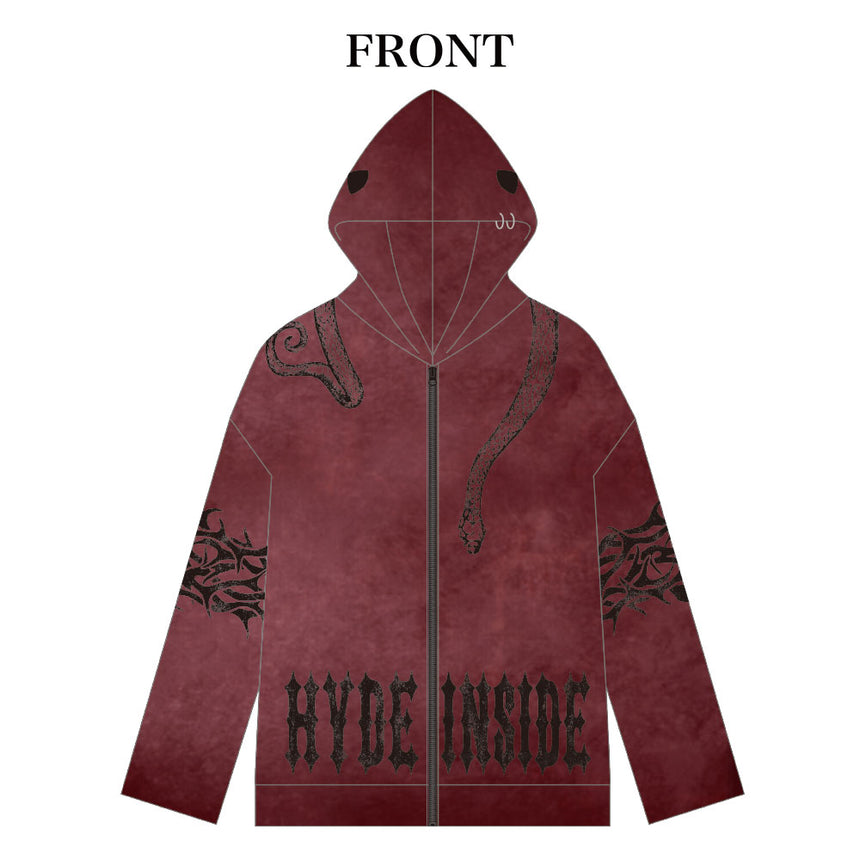 LONG HOODIE（RED） – HYDE ONLINE STORE