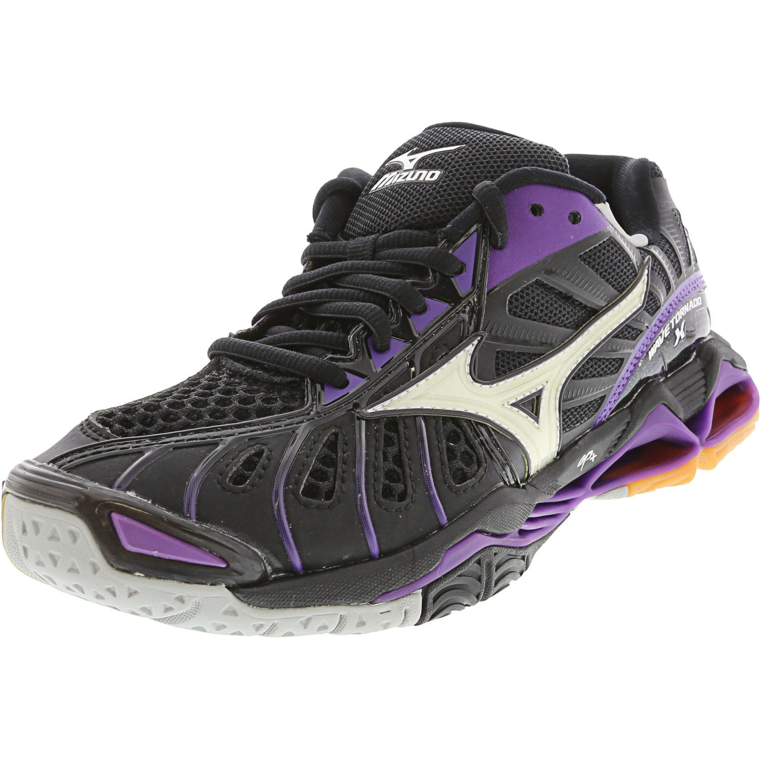 Mizuno Wave Tornado X Volleyball Shoe - 11M - Black / White