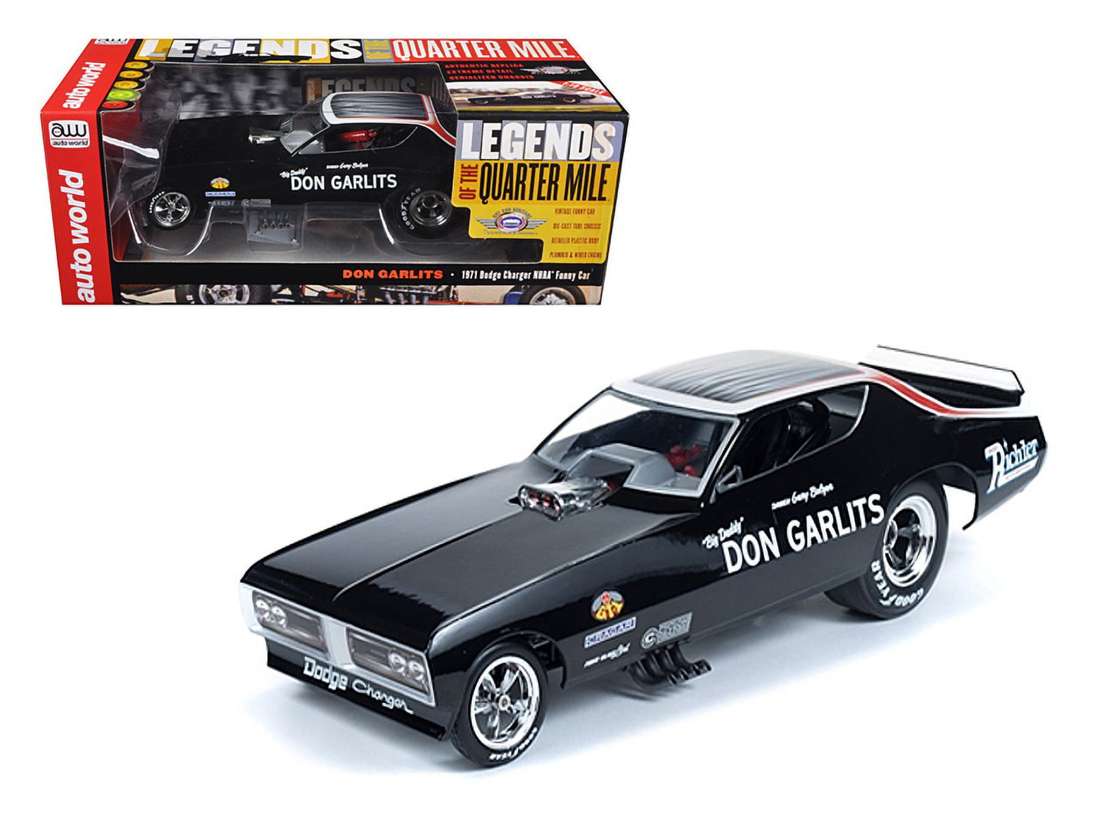 1971 Dodge Charger Don Garlits NHRA Funny Car 1/18 - Walmart.com
