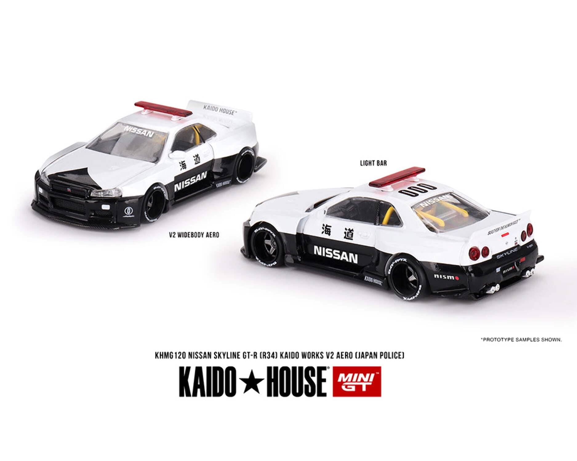 Kaido House x Mini GT Nissan Skyline GT-R (R34) Kaido Works V2