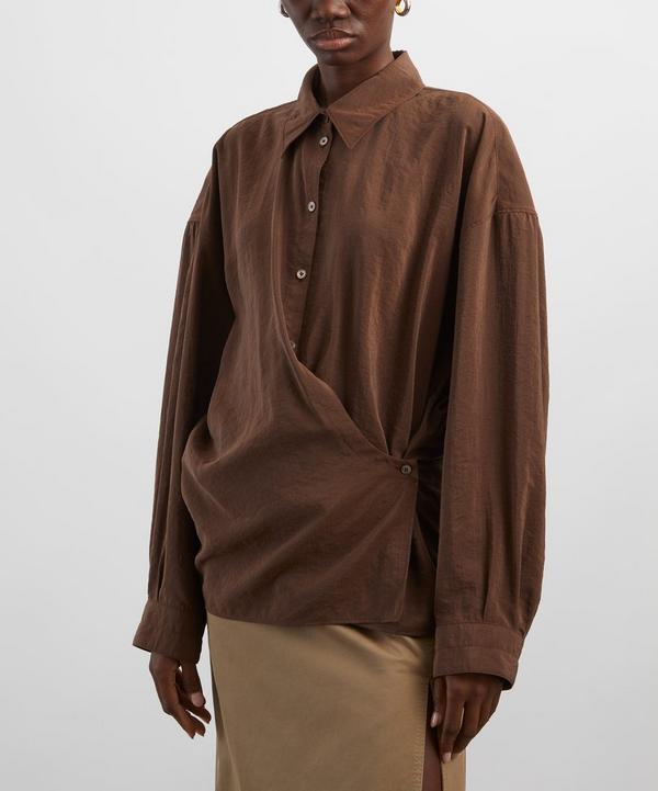 Lemaire Brunette Twisted Silk Shirt | Liberty