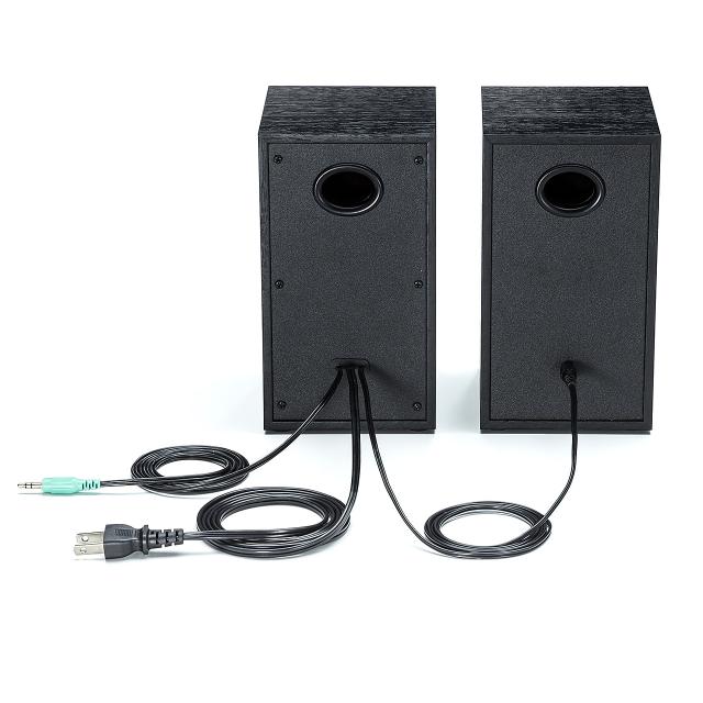 アンプ内蔵スピーカー 16W出力 ツィーター搭載 高音質 木製