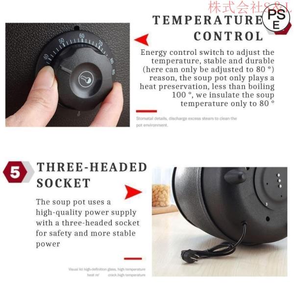 10L食品用スープ釜ウォーマー 業務用電気式スープウォーマー温度調整と
