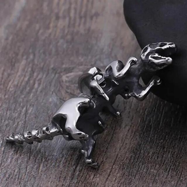 ティラノサウルス 化石 ステンレスペンダントトップ アニマル 動物