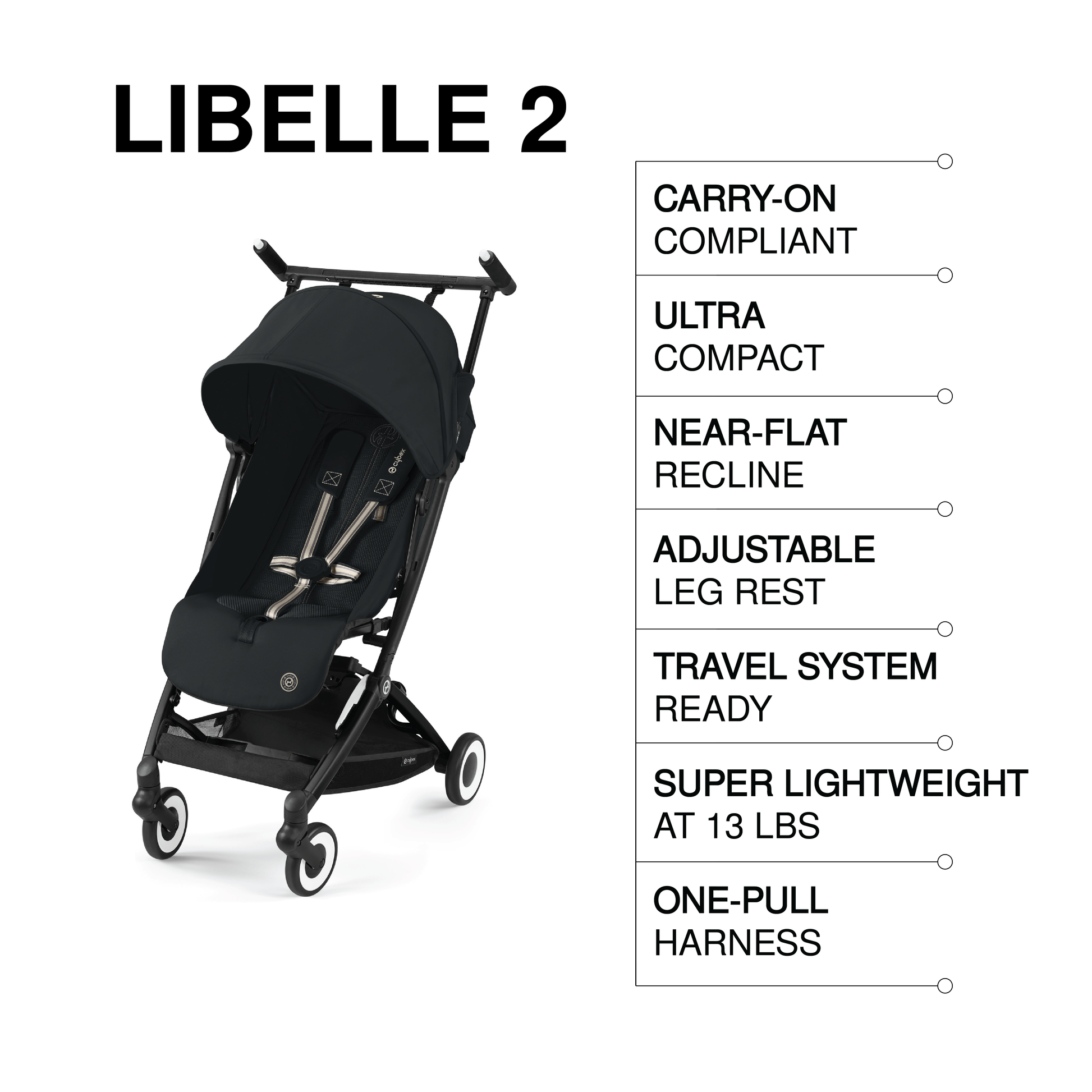 Cybex Libelle 2 Lightweight Travel Stroller – idealbaby