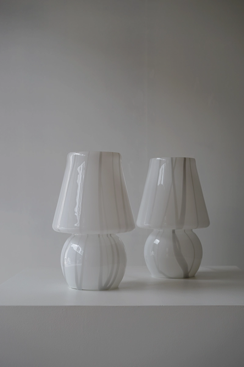 イタリアヴィンテージ ムラーノガラス照明 テーブルランプ