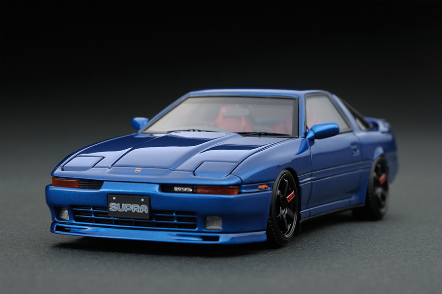IG0711 1/43 Toyota Supra 3.0 GT (A70) Blue | LINE UP | ignition