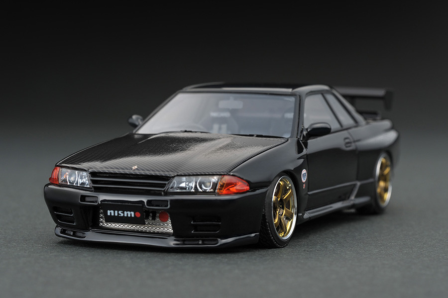 IG0963 1/43 Nissan Skyline GT-R Nismo (R32) Black | LINE UP