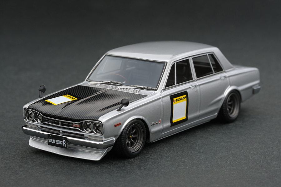 IG0249 1/43 Nissan Skyline 2000 GT-R (PGC10) Silver 1970 Circuit