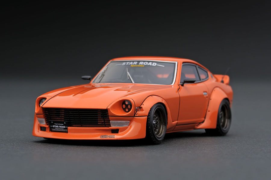 IG1421 1/43 Nissan Fairlady Z (S30) STAR ROAD Orange | LINE UP