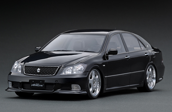IG1496 1/18 Toyota Crown (GRS180) 3.5 Athlete Black ※Dish-Wheel