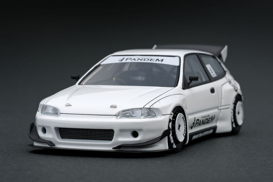 IG1171 1/43 PANDEM CIVIC (EG6) White | LINE UP | [公式] ignition