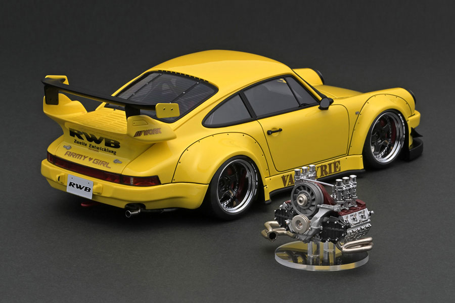 IG2482 1/18 RWB 930 Yellow With Engine | LINE UP | [公式] ignition