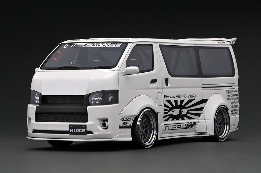 IG2804 1/18 T・S・D WORKS HIACE Pearl White | LINE UP | [公式