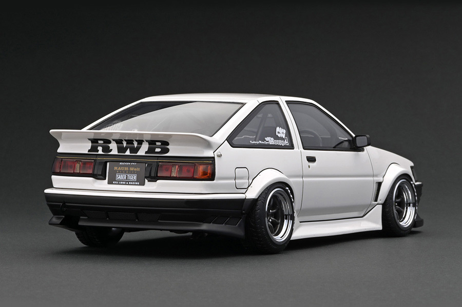 IG2968 1/18 RWB AE86 White/Black With Engine | LINE UP | [公式