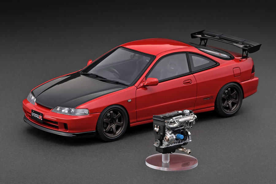 IG3057 1/18 Honda INTEGRA (DC2) TYPE R Red With Engine | LINE UP