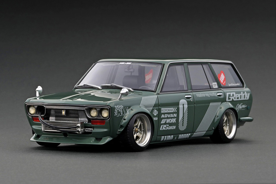 IG3147 1/18 Datsun Bluebird (510) Wagon Green | LINE UP | [公式