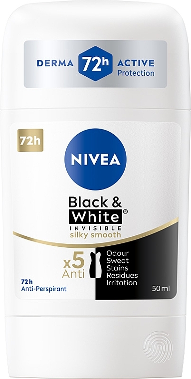 Black & White Invisible Silky Smooth 48H Antiperspirant Stick
