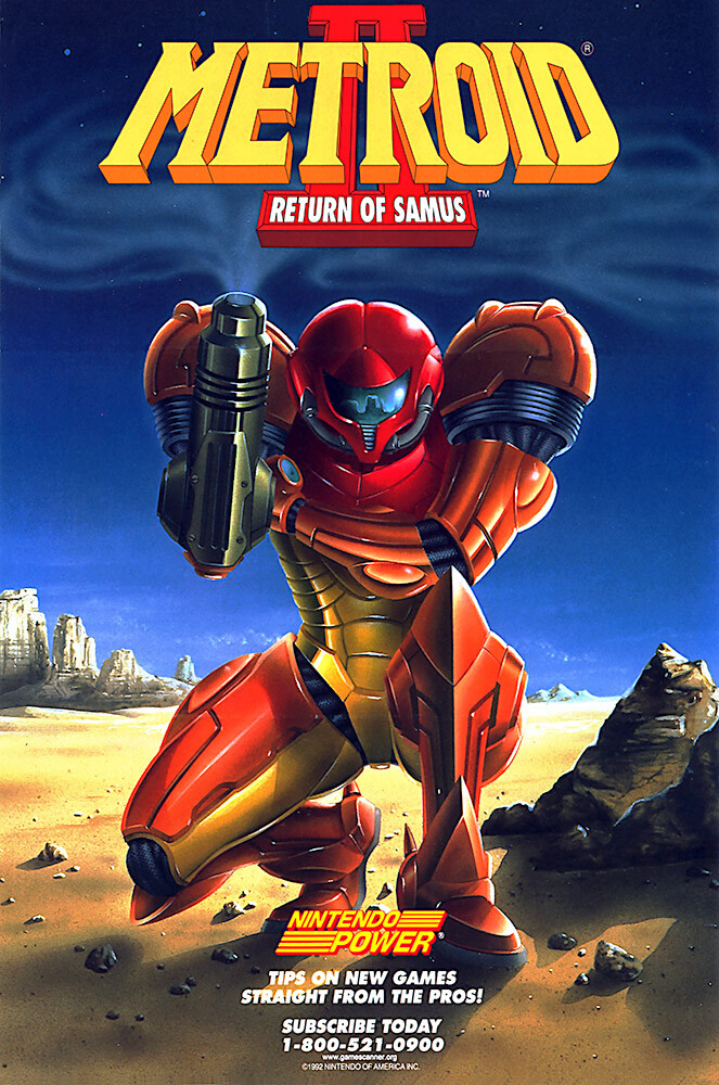 Metroid II Return of Samus Game Boy GB Super Premium POSTER MADE
