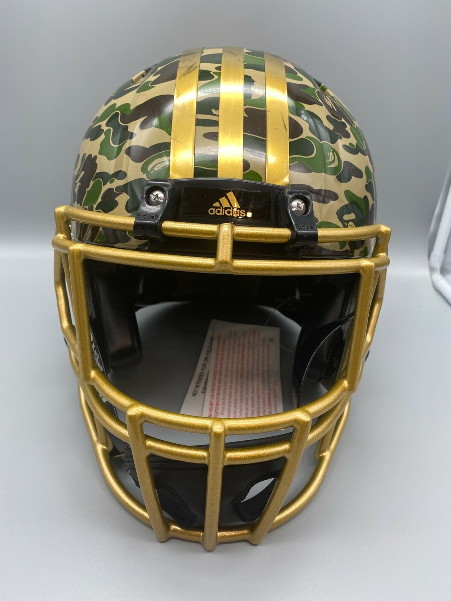 Adidas Riddell x BAPE Football Helmet Green Camo A Bathing Ape