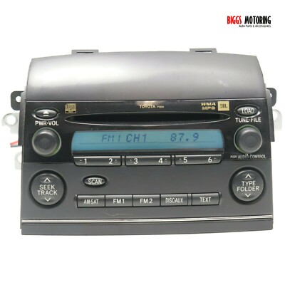 2004-2009 Toyota Sienna JBL Radio Stereo 6 Disc Charger Cd Player