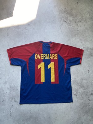 Vintage Barcelona #11 Overmars Roger's Replica Football Shirt
