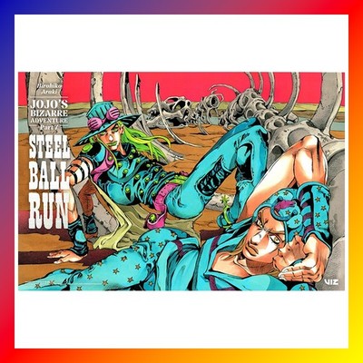 STEEL BALL RUN Hirohiko Araki POSTER Johnny Joestar JOJO'S BIZARRE