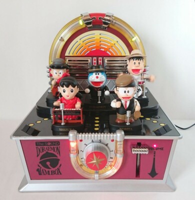 DORAEMON JAM BOX Sound and Light up action w/5pcs Figures NIB Rare