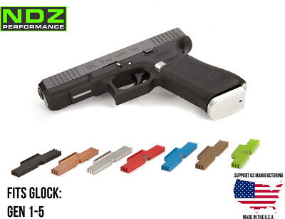 NDZ Glock 17 19 Gen 1-6 Extended Slide Lock Lever ESLL Stainless