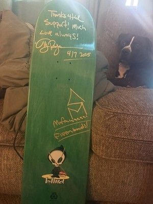 SUPER RARE SIGNED Otis B Double Xx Stinger Dogtown Skateboard Deck