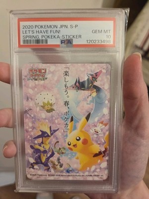 PSA 10 - Lets Have Fun! Spring Sticker - 2020 Pokemon Card