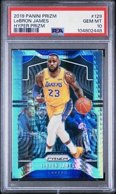 PSA 10 HYPER PRIZM LEBRON JAMES 🏀 2019 PANINI PRIZM #129 🏀 OWN
