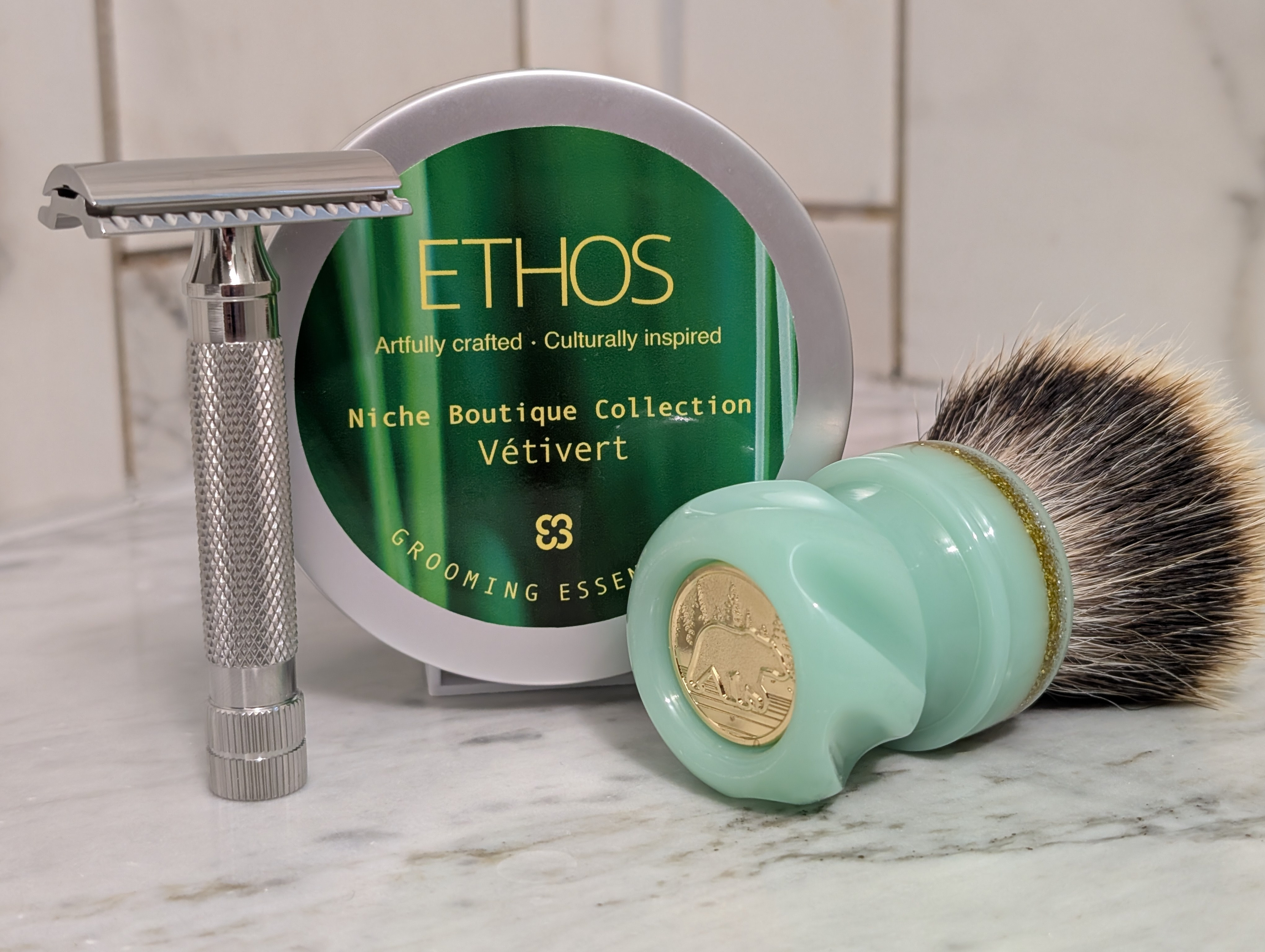 RazoRock GOAT - a stainless steel, three-piece Merkur 34C homage