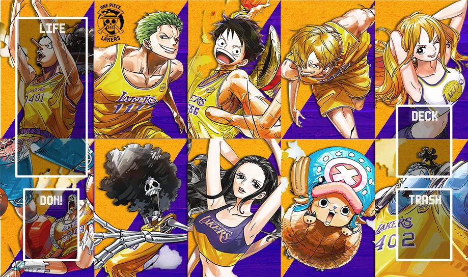 最近発表されたワンピース x レイカーズのコラボを元に、カスタム