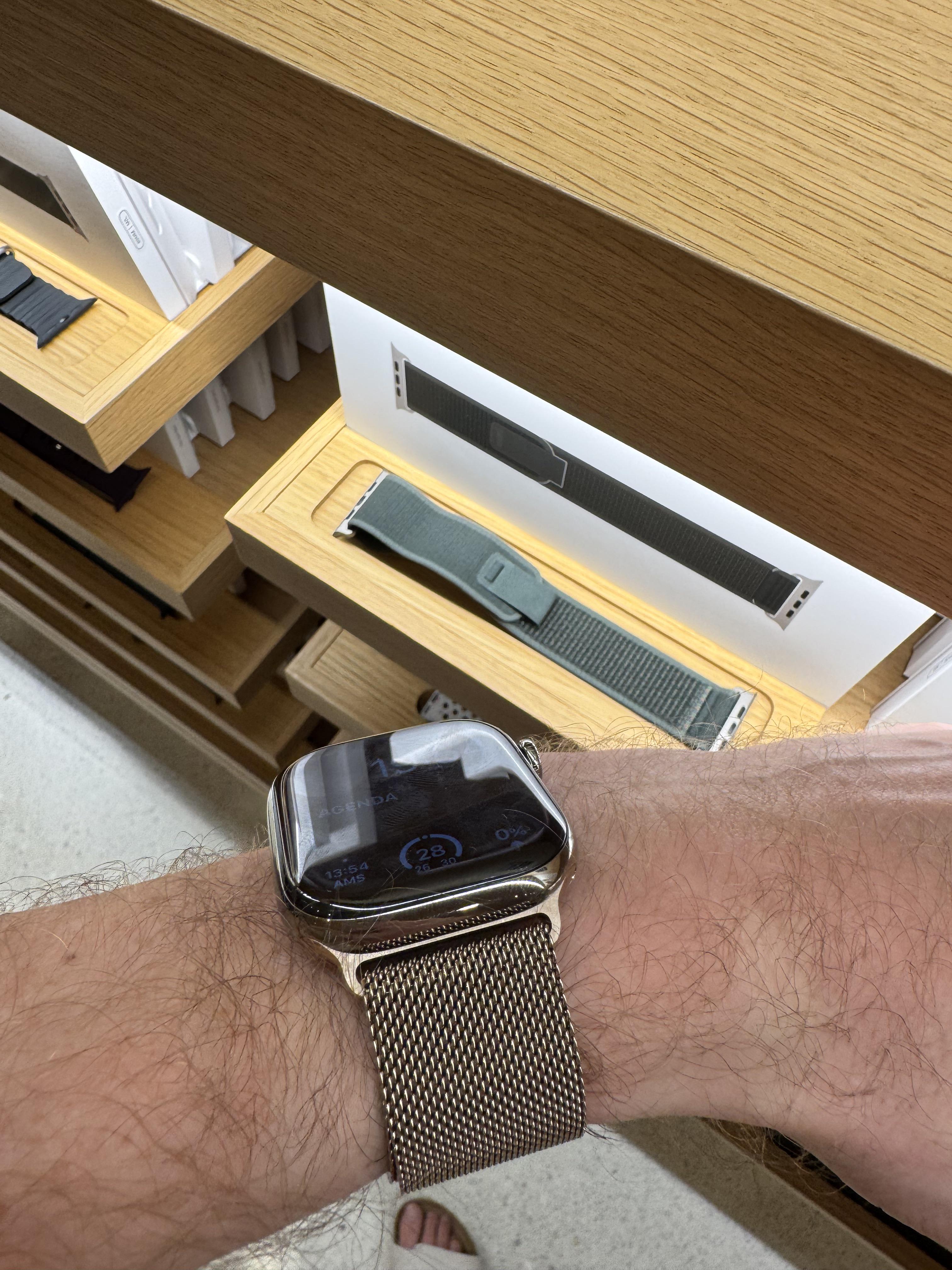 ゴールドのミラネーゼ ループとナチュラルチタンケース？ : r/AppleWatch