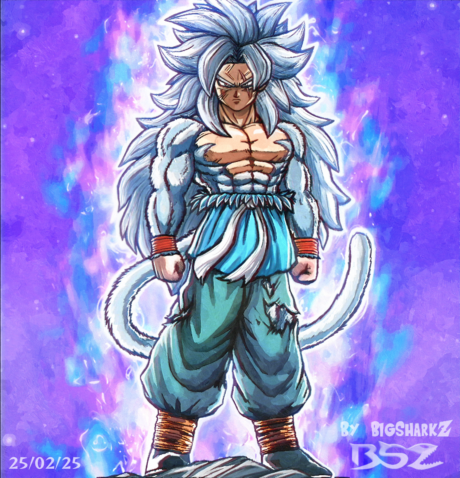 OC] SSJ5 悟空のアイデアをスケッチしてみた！SSJ3、SSJ4、MUI、EoZ