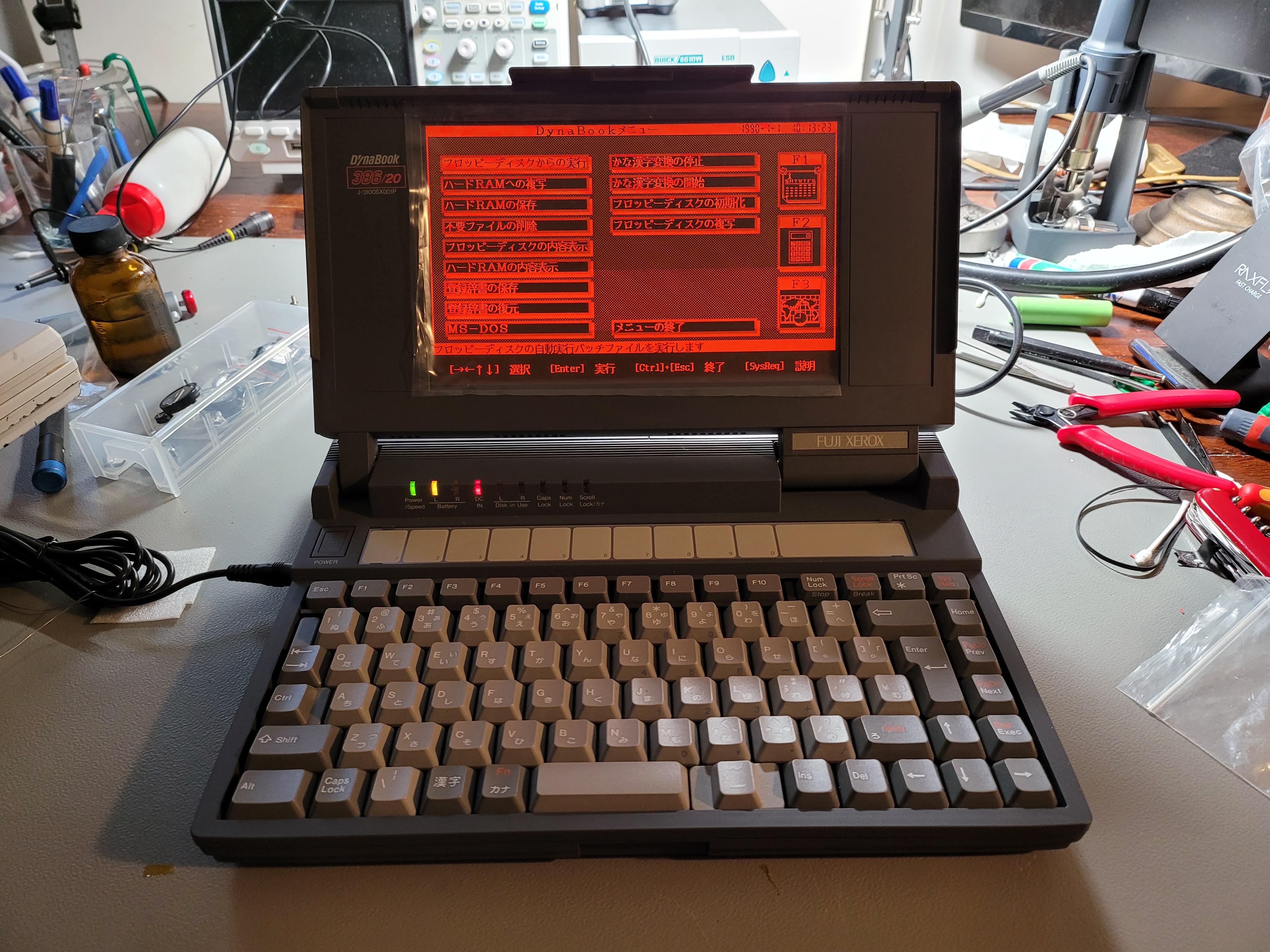 Got the DynaBook 386/20 working after a lot of troubleshooting : r