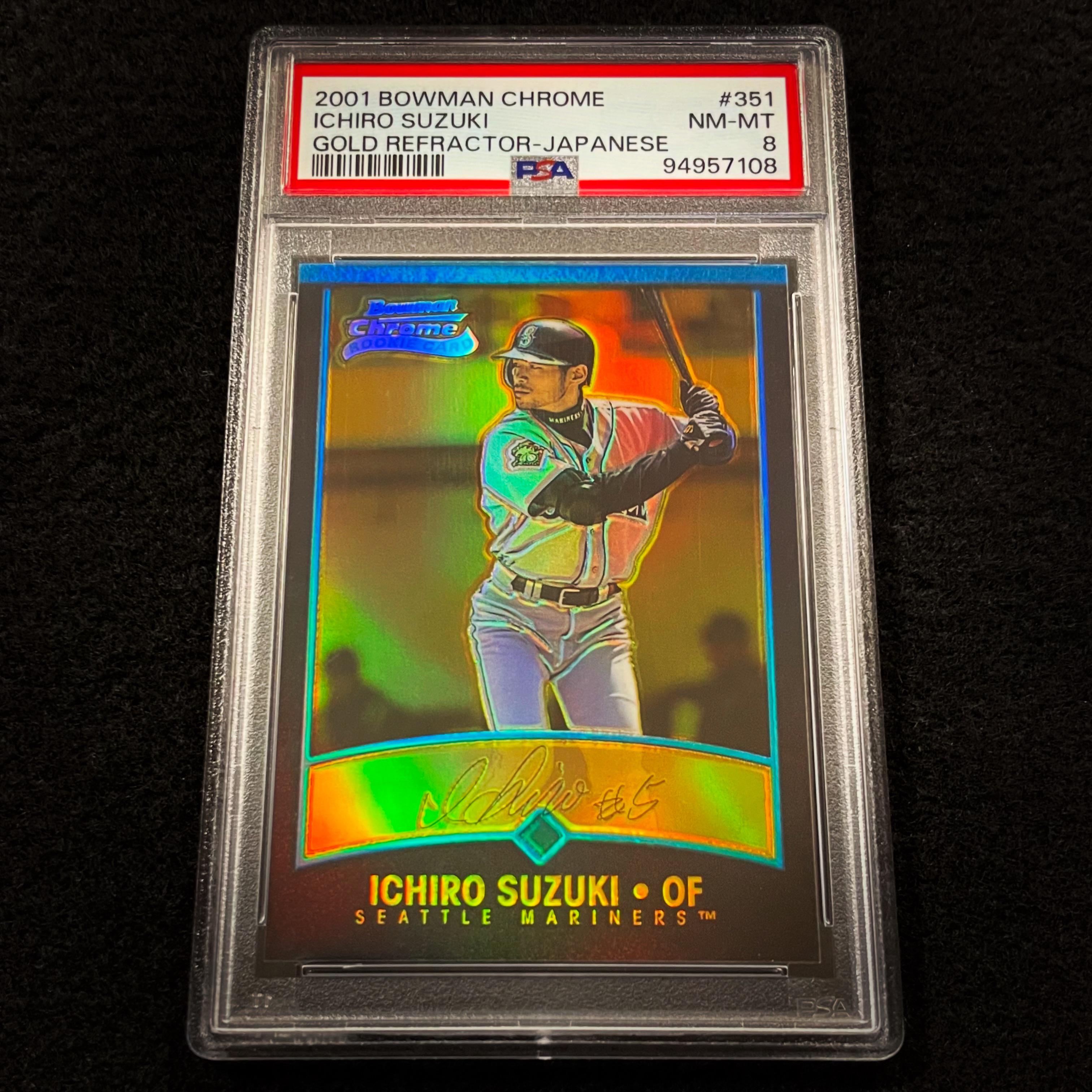 Crazy Mail Day! 2001 Bowman Chrome Gold Refractor Ichiro RC