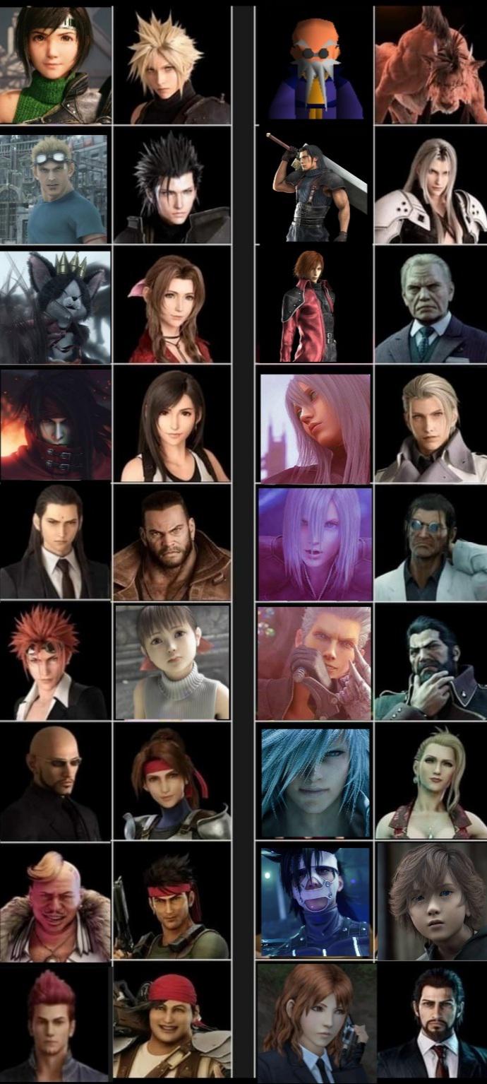 FINAL FANTASY VII キャラクター投票：みんな、明日投票始める前に