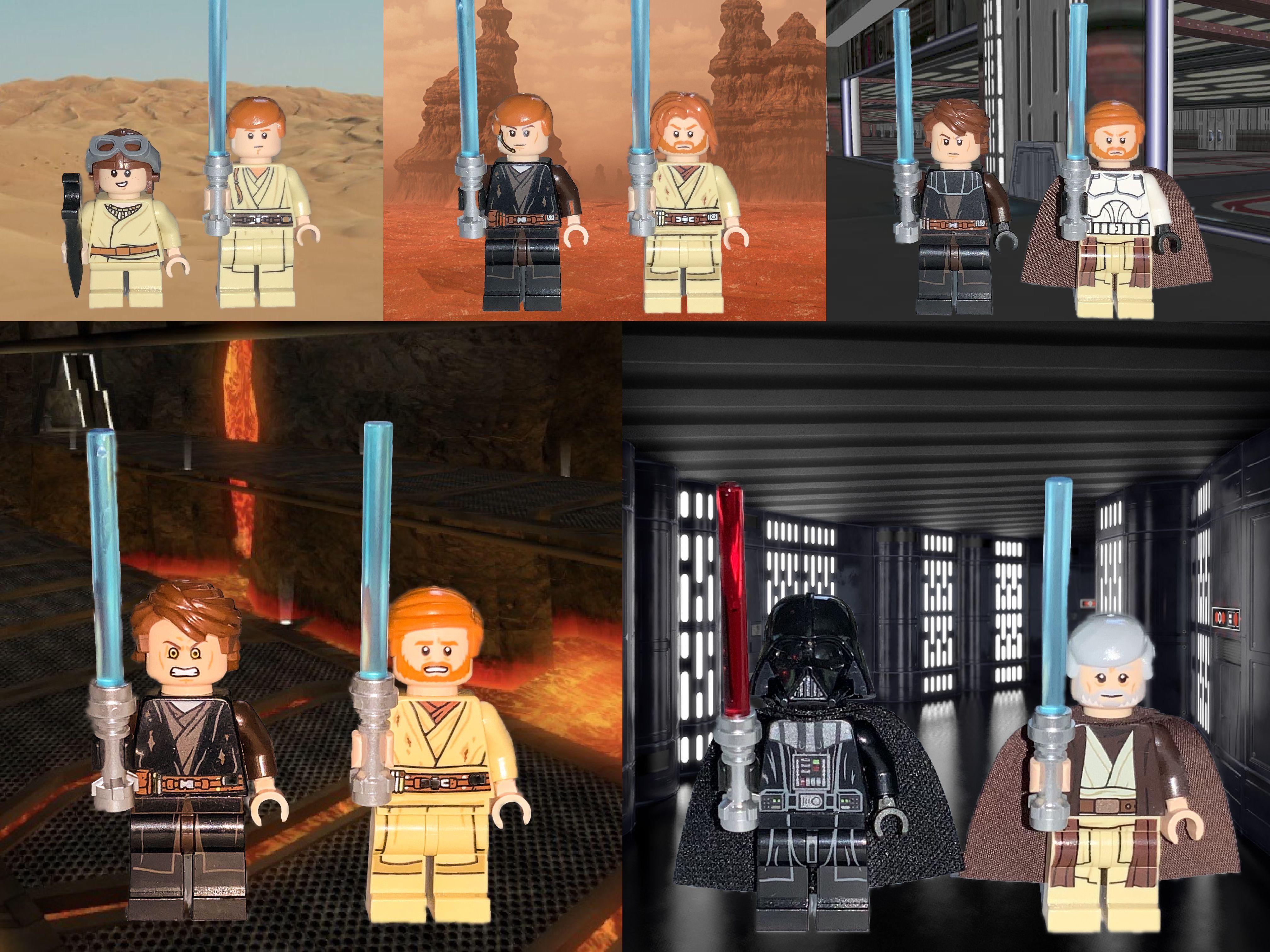 The evolution of Anakin Skywalker and Obi-Wan Kenobi. : r/StarWars