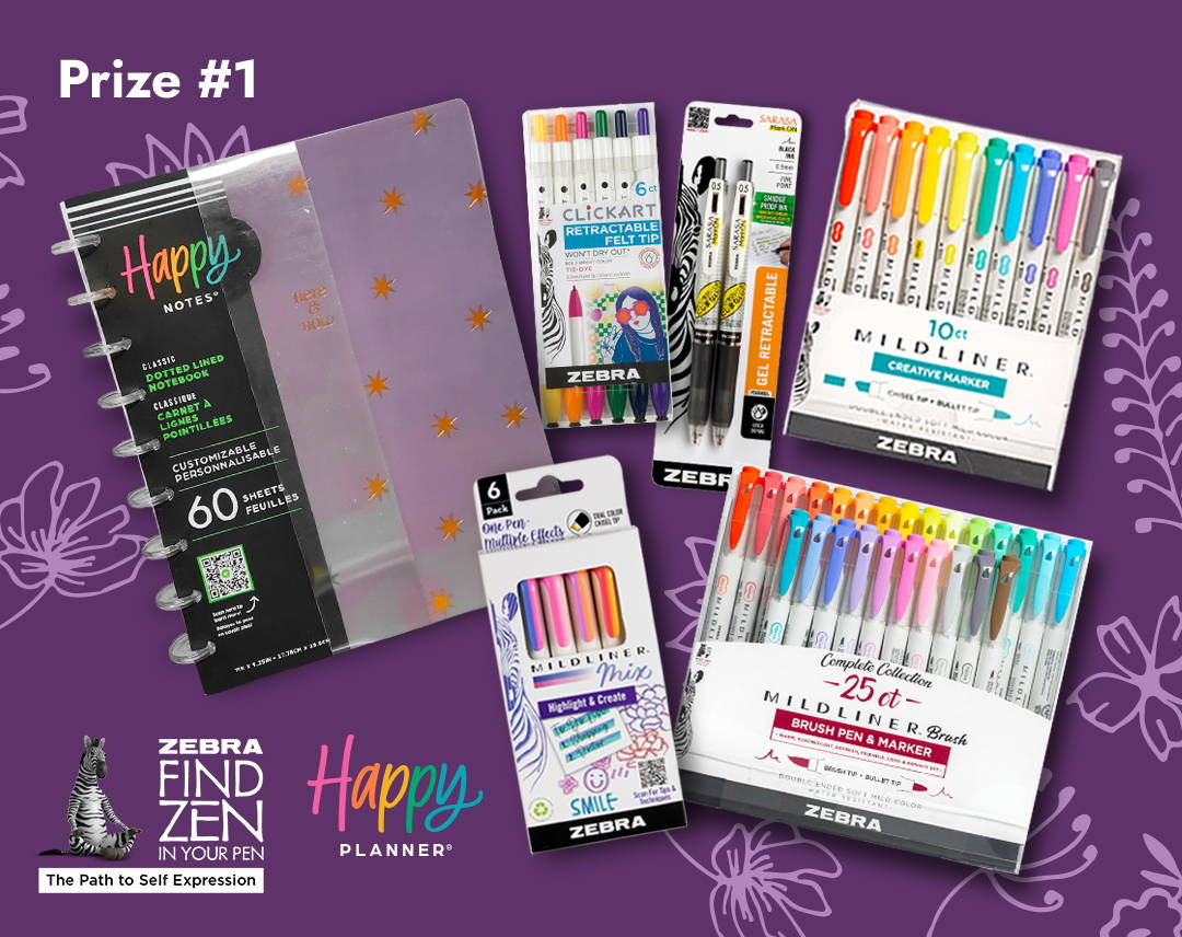Happy Planner Sweeps 2024 – Zebra Pen