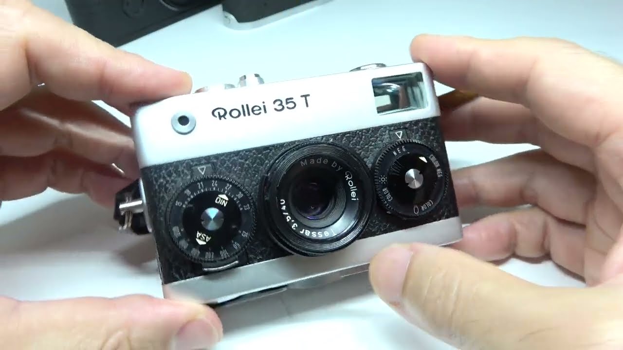 Rollei 35 T Tessar ローライ テッサー 40mmF3,5 3,5/40 シルバー+革