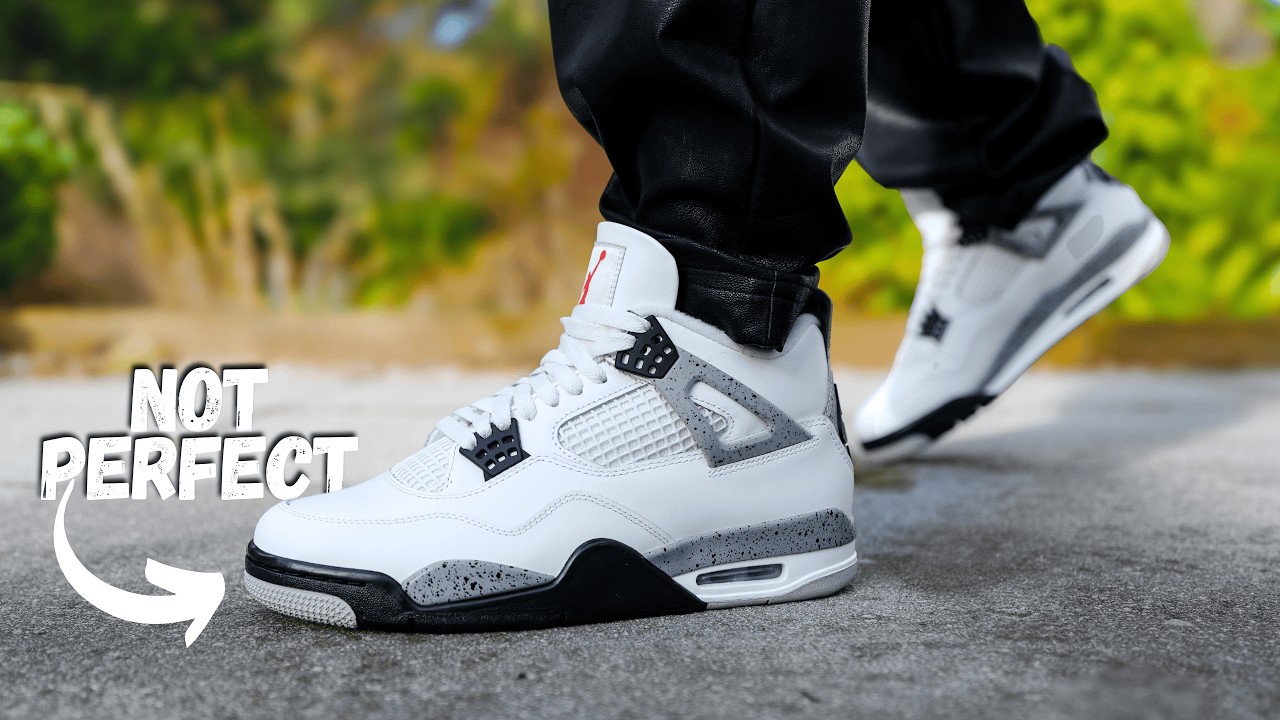 Jordan 4 White Cement 2025 Review & On Foot - YouTube