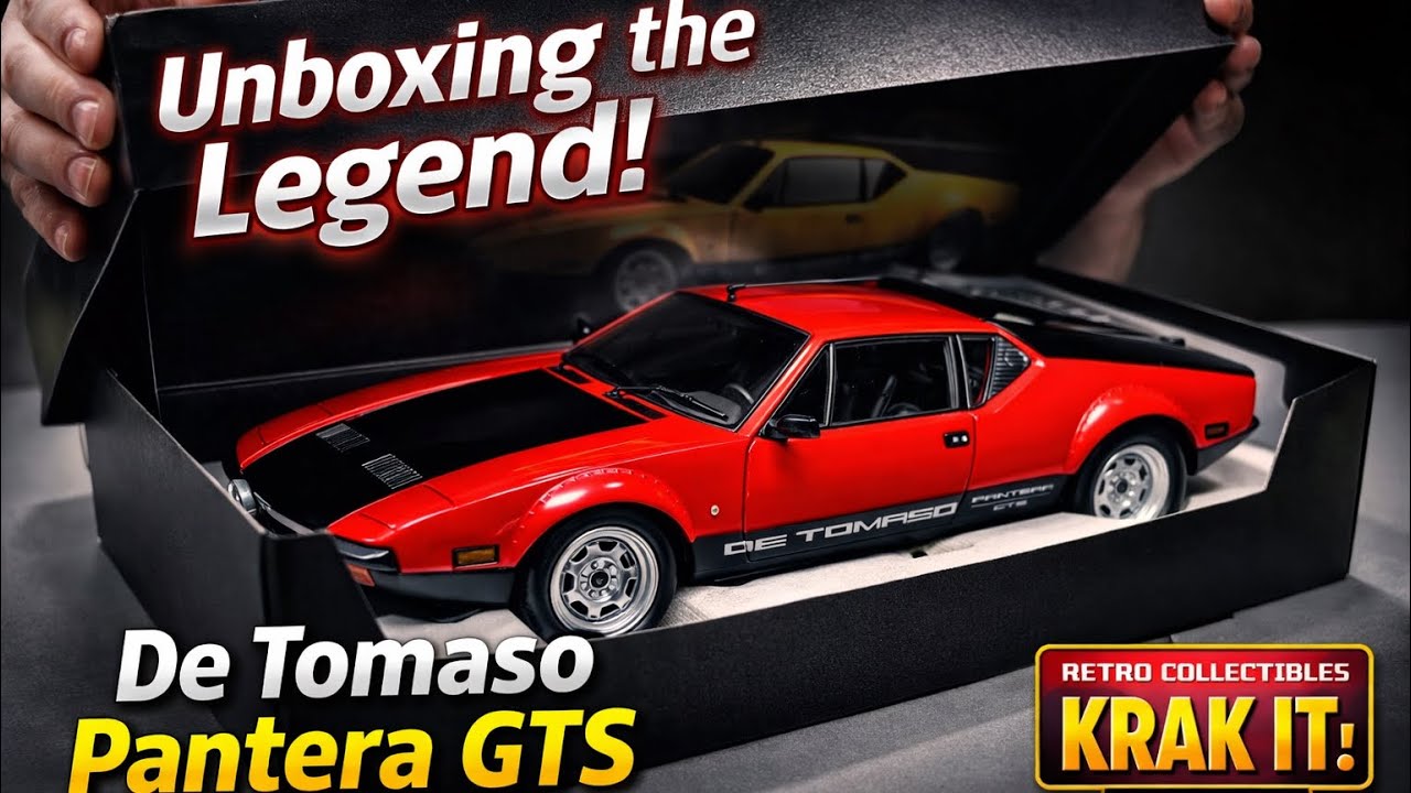 Kyosho 1/18 De Tomaso Pantera GTS Unboxing & Review | Retro