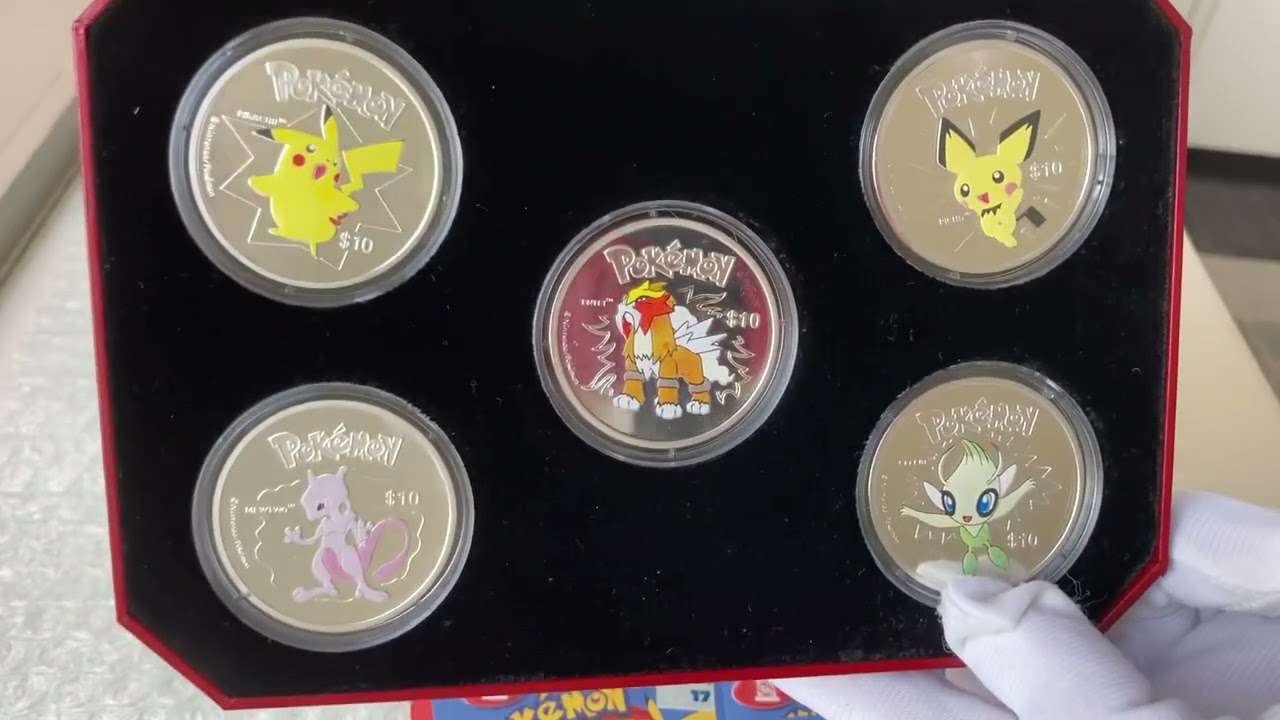ニウエ 2002年 ポケモン ポケットモンスター 10ドル銀貨セット カラー