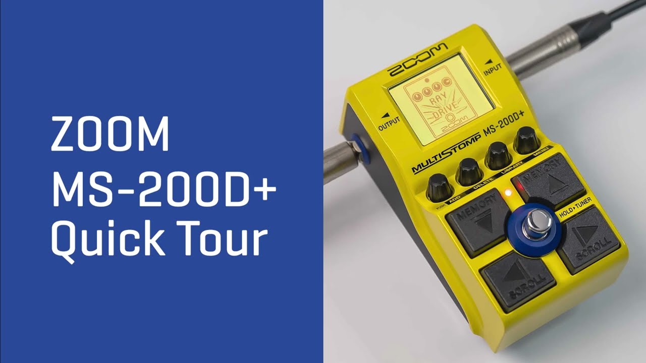 予約受付中】ZOOMが200種類の歪みエフェクト内蔵ストンプボックス「MS