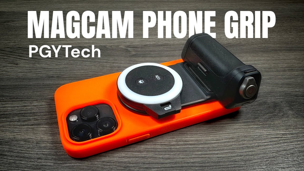 PGYTech MagCam Phone Grip & MagGlow Phone Fill Light - YouTube