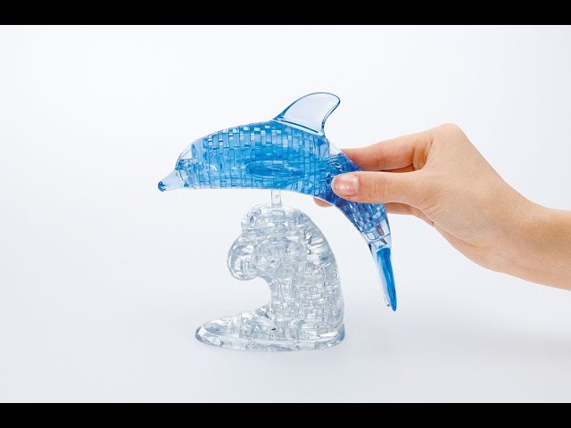 DAUM France ドーム クリスタルガラスドルフィンイルカ 置物